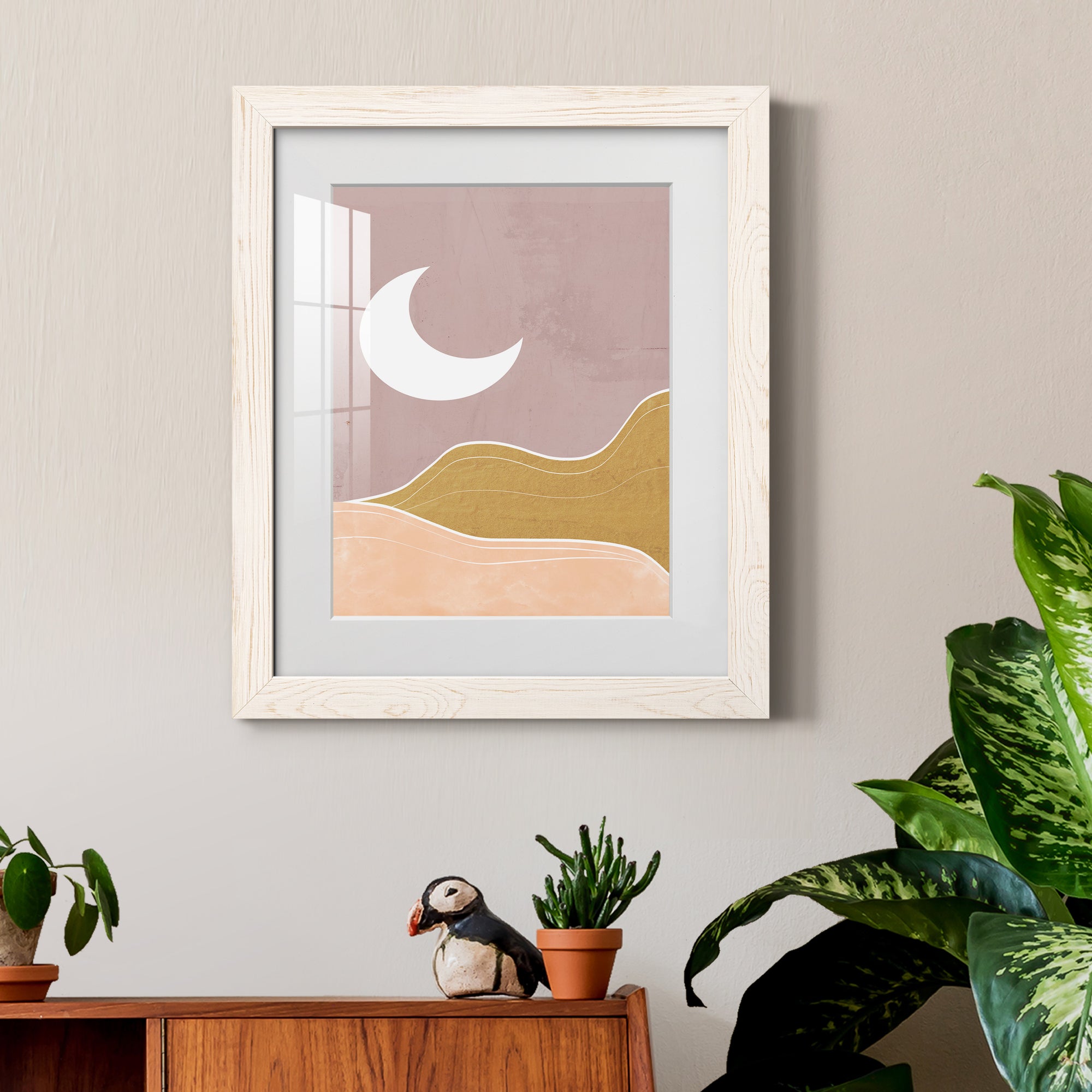 Sedona Moon - Premium Framed Print - Distressed Barnwood Frame - Ready to Hang