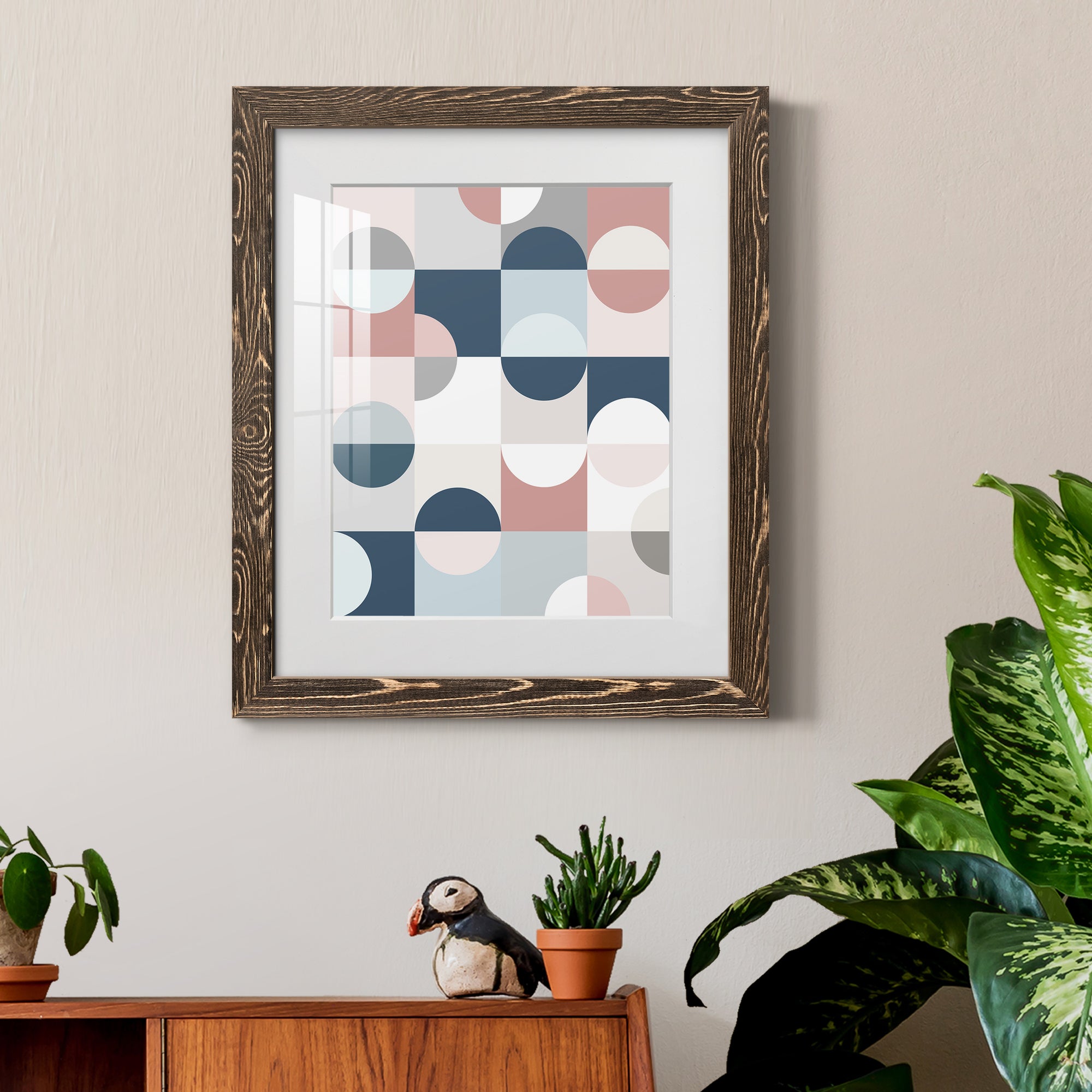 Modern Reflection - Barnwood Framed Art Print