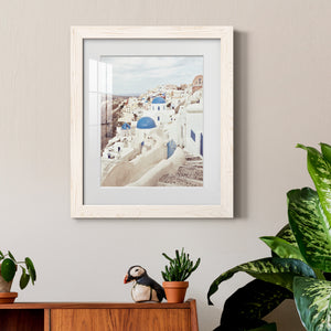 Santorini - Premium Framed Print - Distressed Barnwood Frame - Ready to Hang