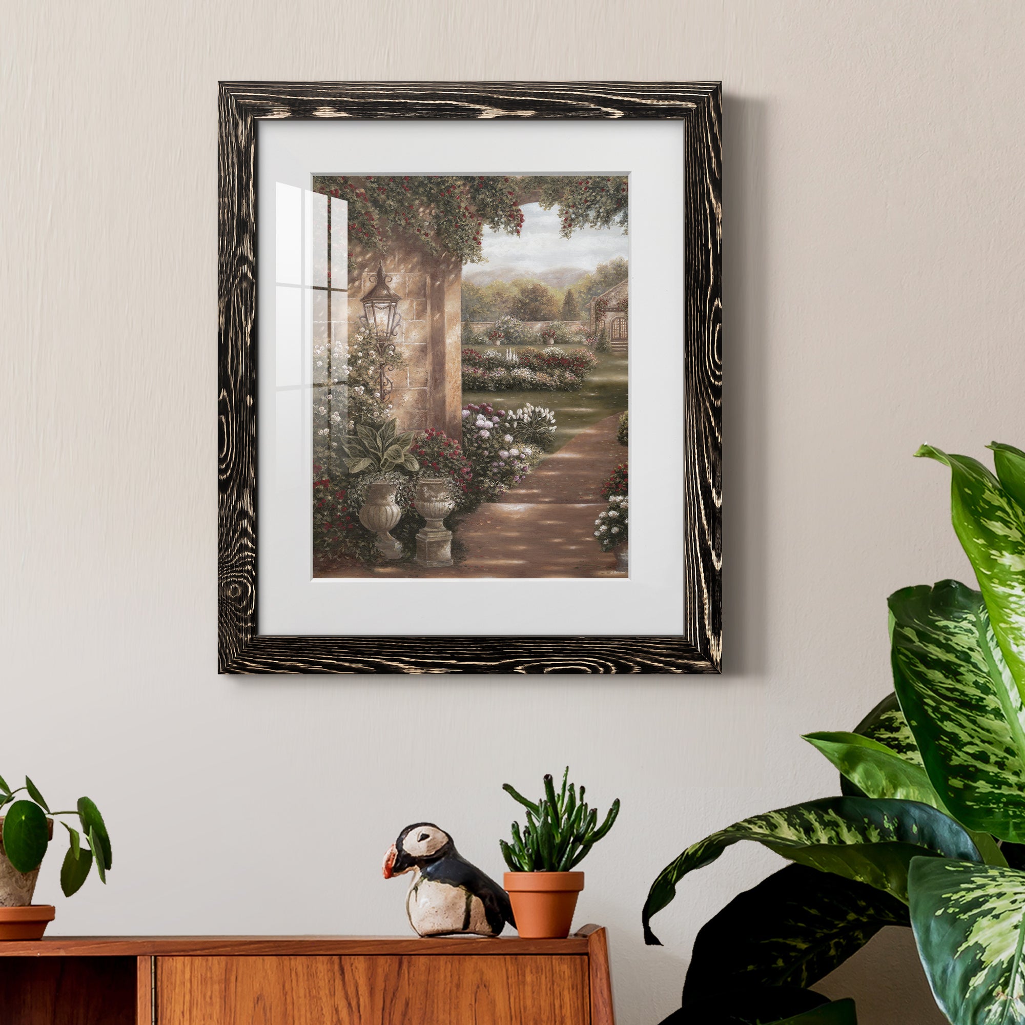 Evening in the Conservatory - Barnwood Framed Art Print