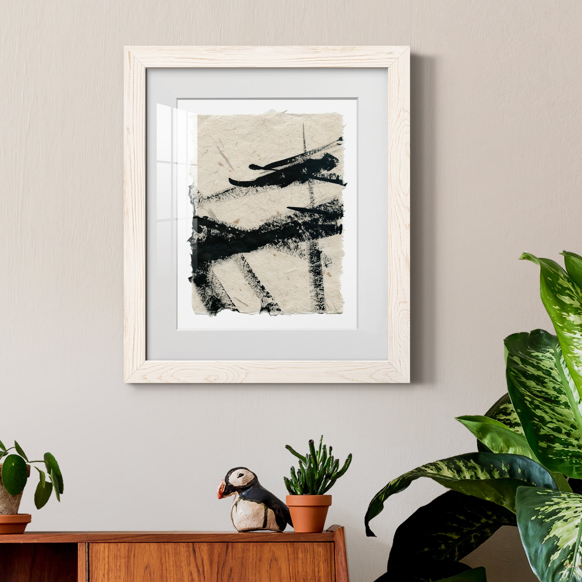 Lines Crossed II - Premium Framed Print - Distressed Barnwood Frame - Ready to Hang