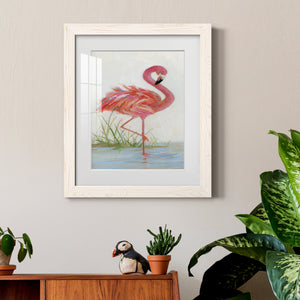 Flamingo I - Barnwood Framed Art Print