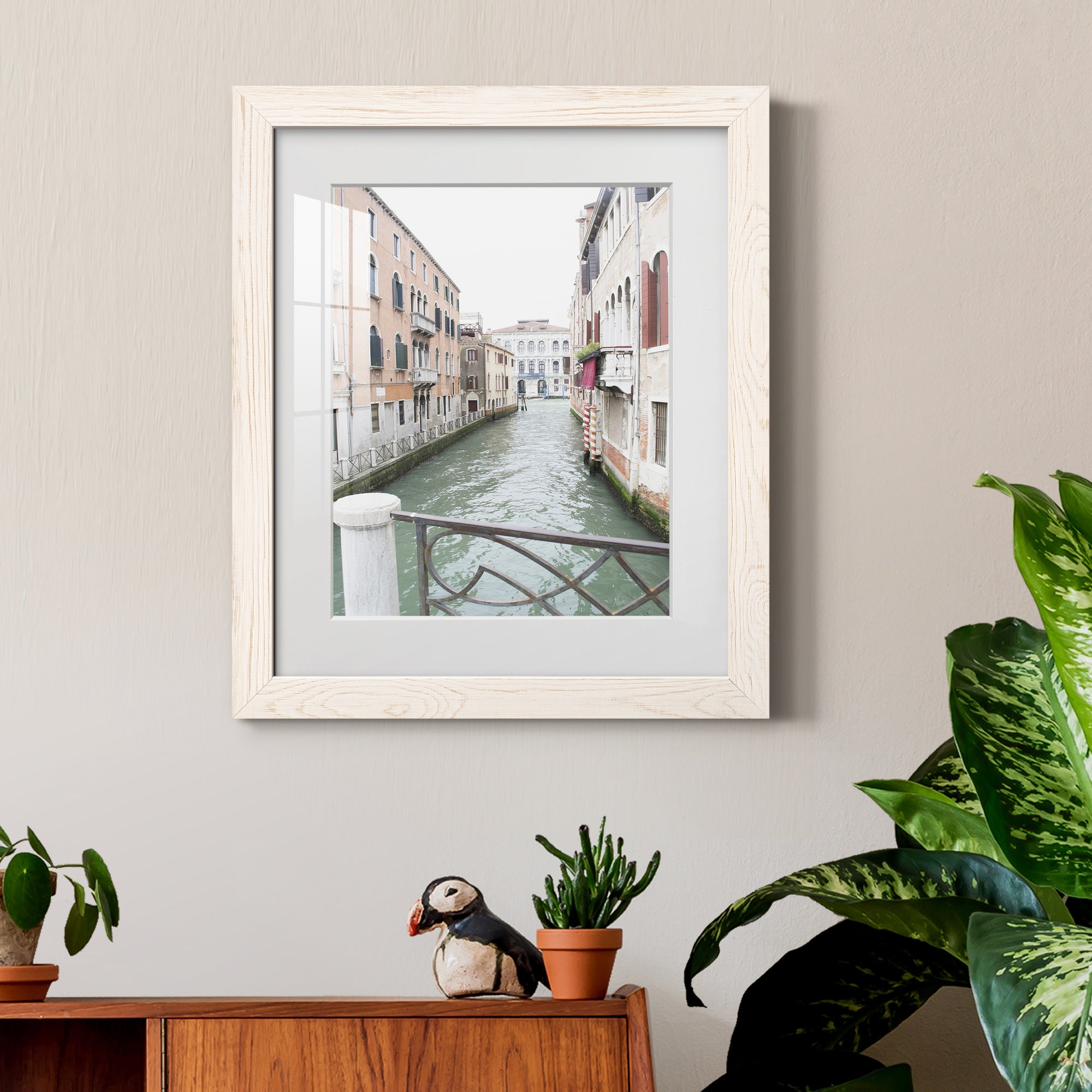 Venice Canal I - Premium Framed Print - Distressed Barnwood Frame - Ready to Hang