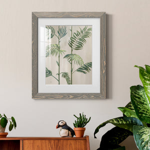Modern Fronds I - Barnwood Framed Art Print