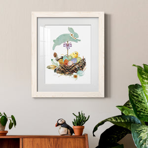 Bunny Hop - Barnwood Framed Art Print