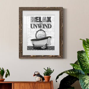 Relax and Unwind - Barnwood Framed Art Print