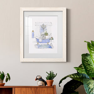 Sketchy Bath I - Premium Framed Print - Distressed Barnwood Frame - Ready to Hang