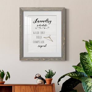 Laundry Complain - Premium Framed Print - Distressed Barnwood Frame - Ready to Hang