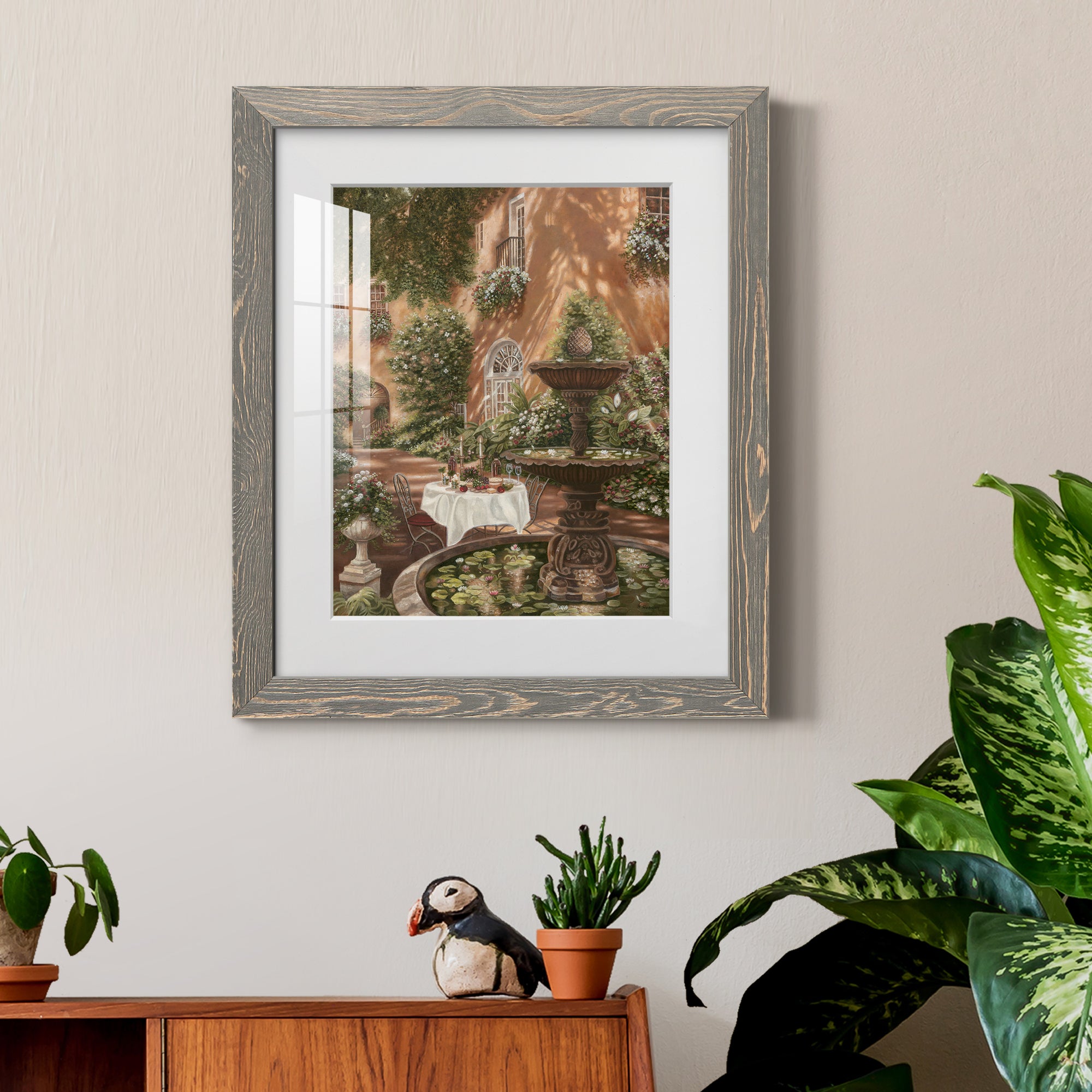 Evening Cocktails II - Premium Framed Print - Distressed Barnwood Frame - Ready to Hang