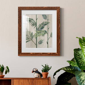 Modern Fronds II - Barnwood Framed Art Print