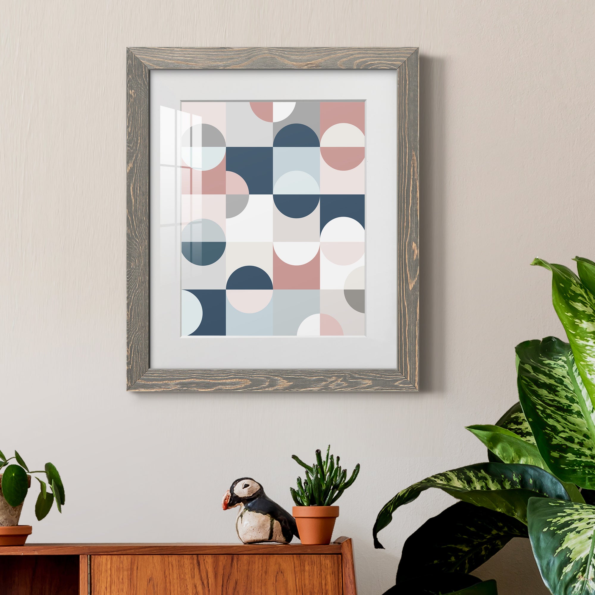 Modern Reflection - Barnwood Framed Art Print