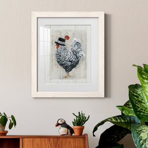 Sunday Best Rooster - Barnwood Framed Art Print