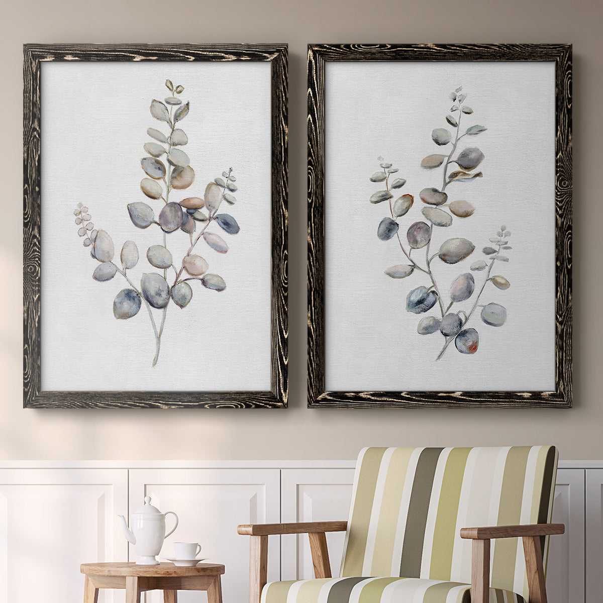 Eucalyptus I - Premium Framed Canvas 2 Piece Set - Ready to Hang