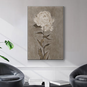Pretty as a Peony I - Framed Premium Gallery Wrapped Canvas L Frame - Ready to Hang