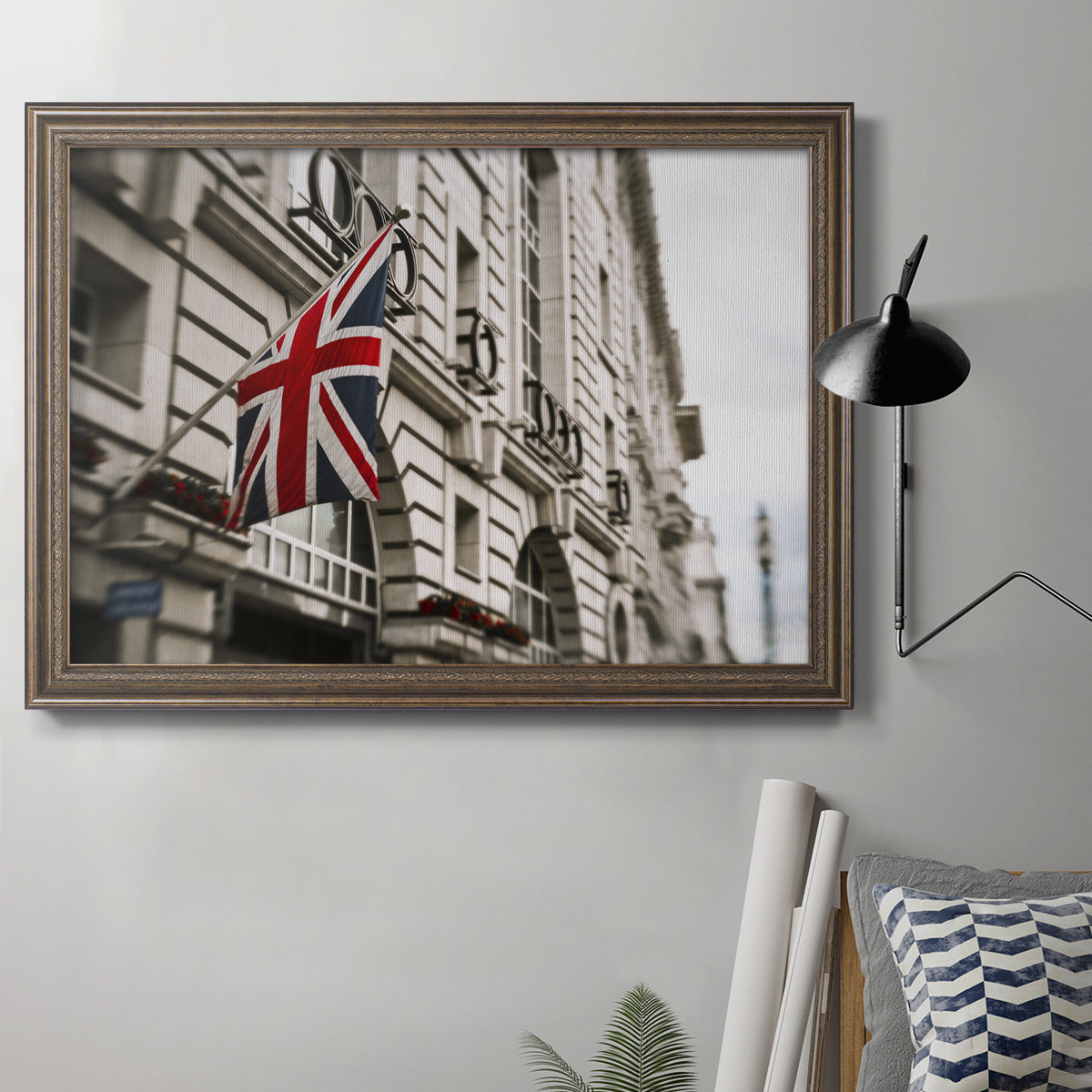 London Scene II Premium Framed Canvas- Ready to Hang