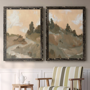 Hillside Walking Path I - Barnwood Framed Canvas Set