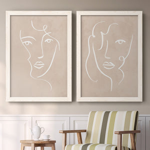 Curly Face I - Barnwood Framed Canvas Set