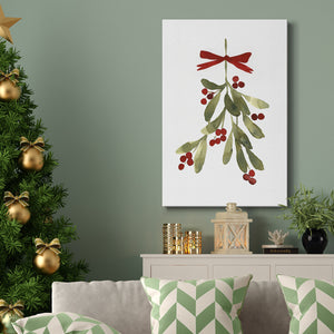 Mistletoe Bow I - Gallery Wrapped Canvas