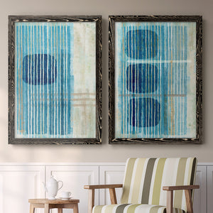 Blue Blue Horizon I - Premium Framed Canvas 2 Piece Set - Ready to Hang