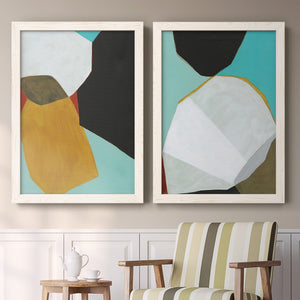 Graphica I - Barnwood Framed Canvas Set