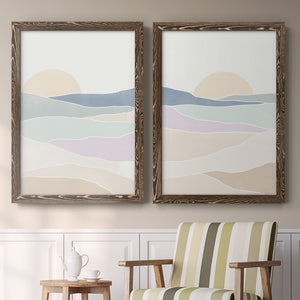 Wave Tableau I - Premium Framed Canvas 2 Piece Set - Ready to Hang