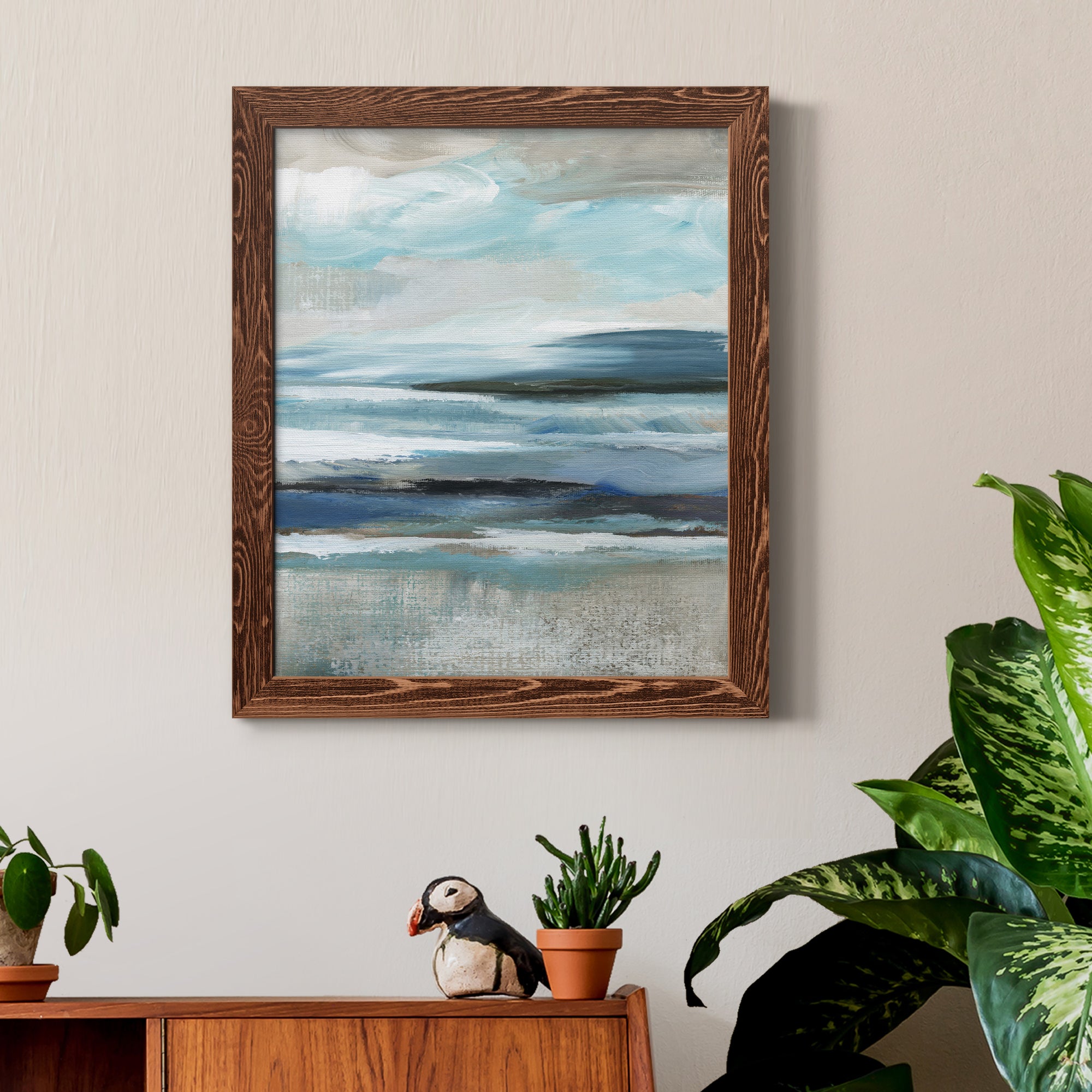 Distant Drama II - Premium Canvas Framed in Barnwood - Ready to Hang