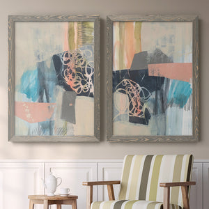 Reductive I - Barnwood Framed Canvas Set