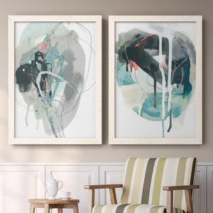 Stone Aperture I - Barnwood Framed Canvas Set