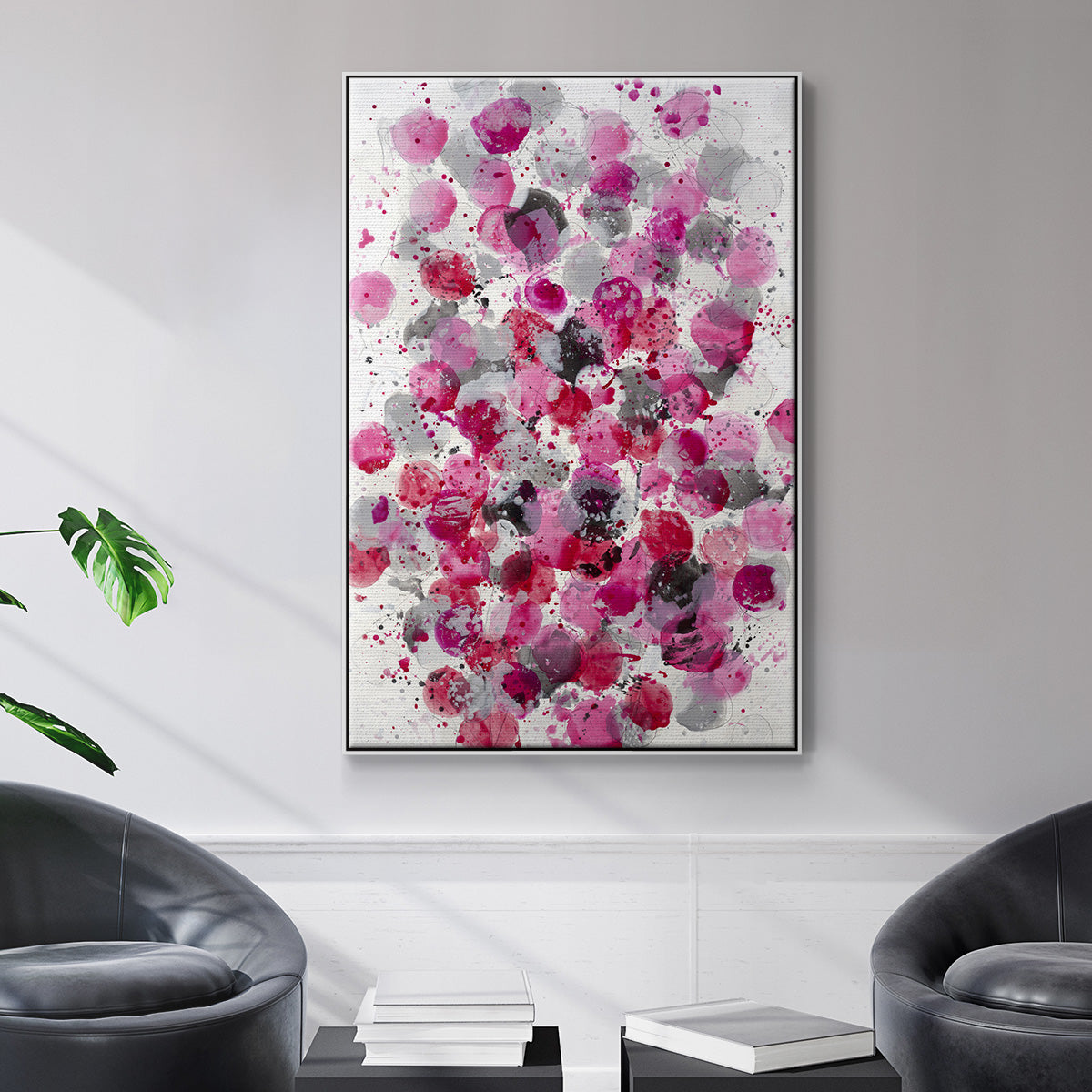 Bouquet - Framed Premium Gallery Wrapped Canvas L Frame - Ready to Hang