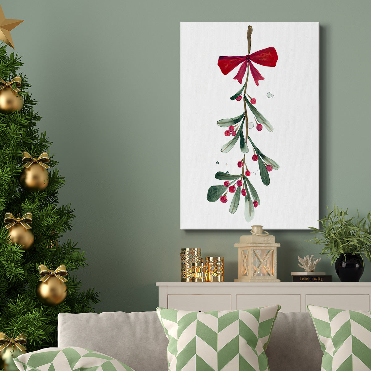Warm Winter Wishes VI - Gallery Wrapped Canvas
