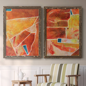 Primary Connection III - Barnwood Framed Canvas Set