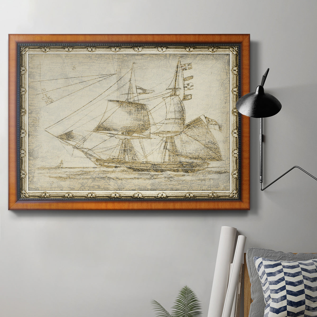 Ghost Ship II Premium Framed Canvas- Ready to Hang