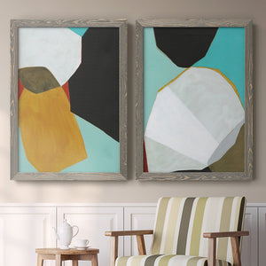 Graphica I - Barnwood Framed Canvas Set