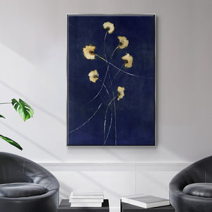 Indigo 1 - Framed Premium Gallery Wrapped Canvas L Frame - Ready to Hang