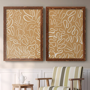 Matisse Pieces I - Barnwood Framed Canvas Set