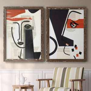 Faces of A Century V - Barnwood Framed Canvas Set