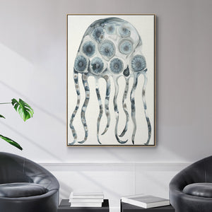 Silver Jelly - Framed Premium Gallery Wrapped Canvas L Frame - Ready to Hang