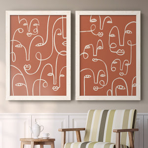 Connected Expressions I - Barnwood Framed Canvas Set