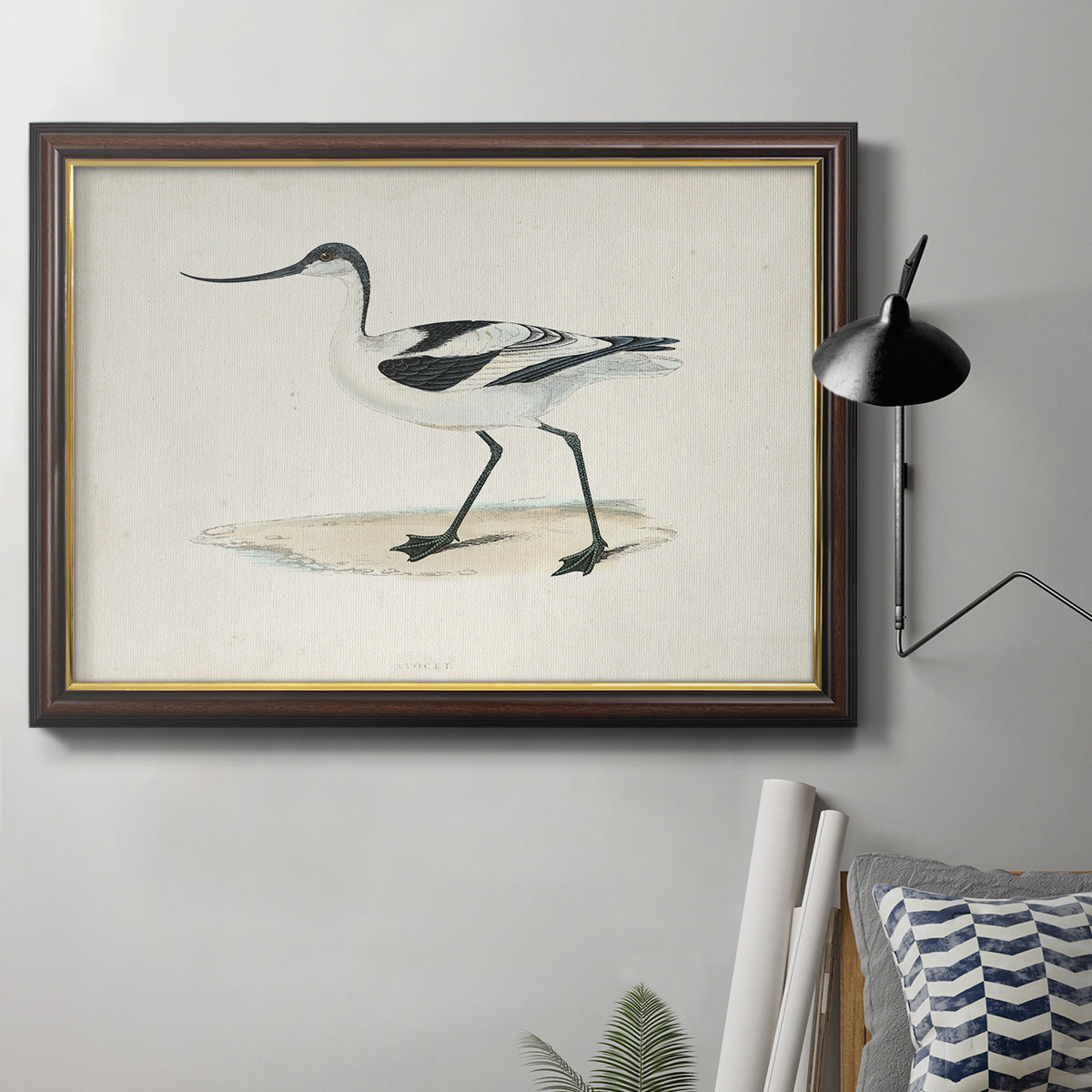 Morris Sandpipers IV Premium Framed Canvas- Ready to Hang