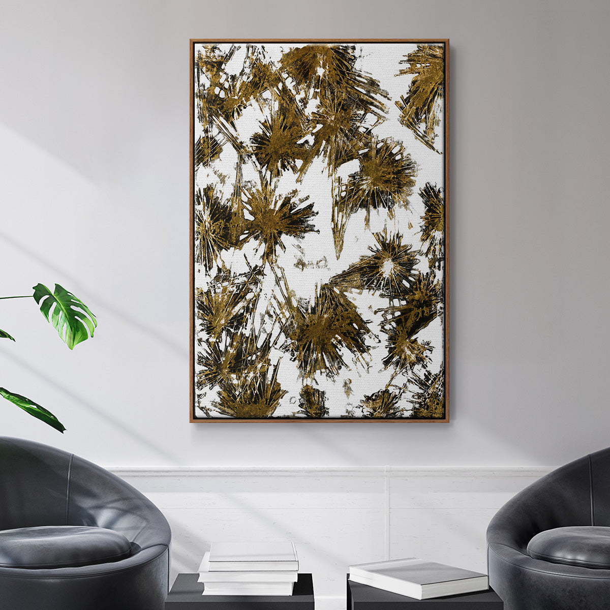 Fireworks Framed Premium Gallery Wrapped Canvas - Ready to Hang