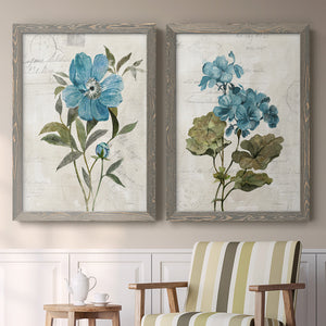 Linen Peony - Premium Framed Canvas 2 Piece Set - Ready to Hang