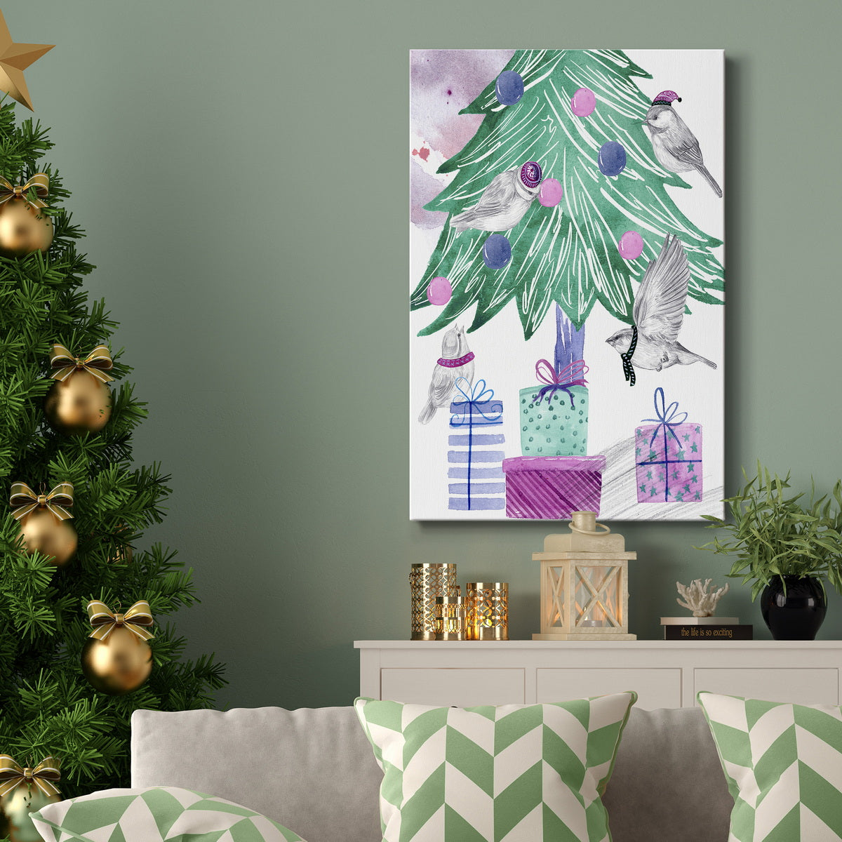 December Tree II Premium Gallery Wrapped Canvas - Ready to Hang