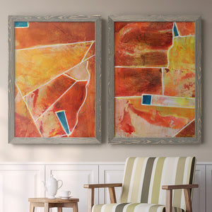 Primary Connection III - Barnwood Framed Canvas Set