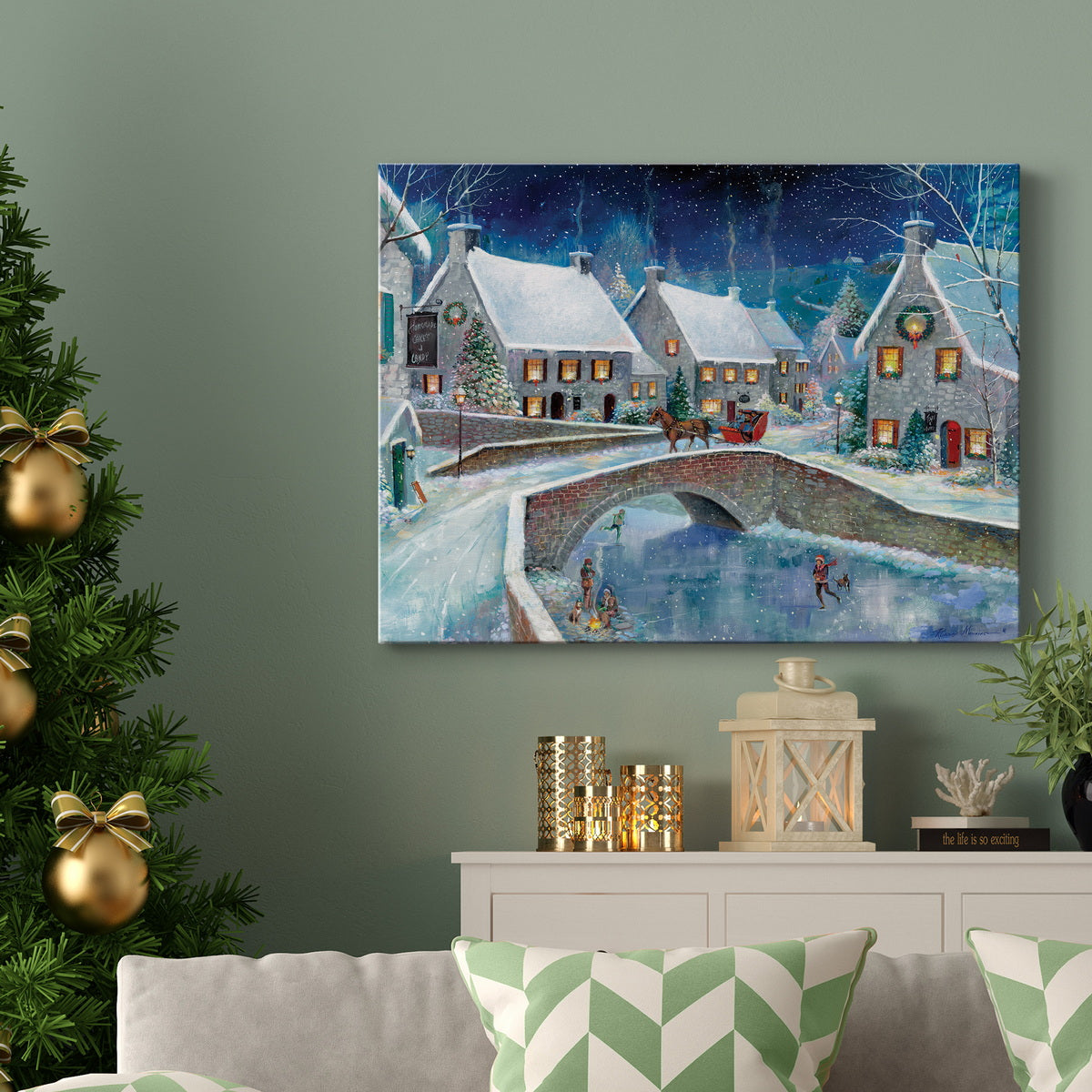 Warm Winter Wonderland - Premium Gallery Wrapped Canvas  - Ready to Hang