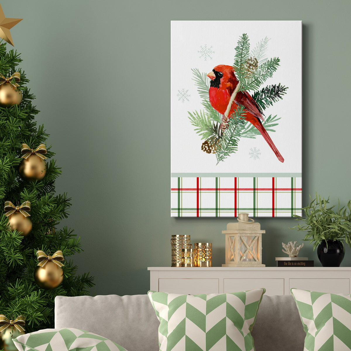 Winter Visitor Collection B Premium Gallery Wrapped Canvas - Ready to Hang
