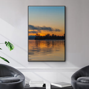 Molten Gold - Framed Premium Gallery Wrapped Canvas L Frame - Ready to Hang