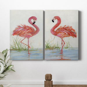 Flamingo I Premium Gallery Wrapped Canvas - Ready to Hang