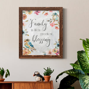 Spring Bird Blessing - Premium Canvas Framed in Barnwood - Ready to Hang