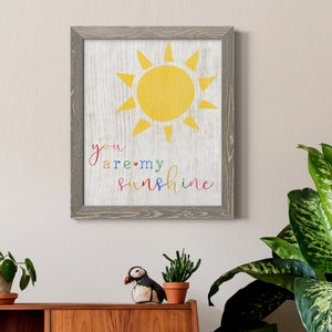 You are my Sunshine - Premium Canvas Framed in Barnwood - Ready to Hang