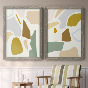 Pastel Splotches I - Barnwood Framed Canvas Set